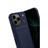 Apple iPhone 17 Pro Max Kelvin Kartvizitli Silikon - Lacivert