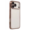 Apple iPhone 17 Pro Max Lensli Silikon - Çöl Titanyum