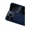 Apple iPhone 17 Pro Max Nano içi Kadife Silikon - Lacivert