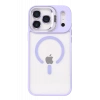 Apple iPhone 17 Pro Remim Lensli Magsafe Standlı Kapak - Lila