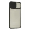Apple iPhone 6 Plus Kılıf Palm Buzlu Kamera Sürgülü Silikon - Siyah