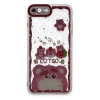 Apple iPhone 7 Kılıf Sweet Desenli Silikon Kapak - Pembe