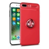 Apple iPhone 7 Plus Kılıf Range Yüzüklü Silikon - Kırmızı