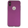 Apple iPhone X Kılıf First Silikon - Mürdüm