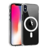 Apple iPhone X Kılıf Magneticsafe Şeffaf Silikon - Şeffaf
