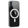 Apple iPhone X Kılıf Magneticsafe Şeffaf Silikon - Şeffaf