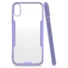 Apple iPhone X Kılıf Platin Silikon - Lila