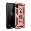 Apple iPhone X Kılıf Sofya Yüzüklü Silikon Kapak - Rose