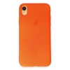 Apple iPhone XR Kılıf First Silikon - Parlak Turuncu