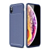 Apple iPhone XS Max Kılıf Auto Focus Karbon Kapak - Lacivert