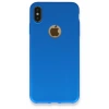 Apple iPhone XS Max Kılıf First Silikon - Mavi