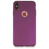 Apple iPhone XS Max Kılıf First Silikon - Mürdüm