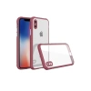 Apple iPhone XS Max Kılıf Miami Şeffaf Silikon - Fuşya