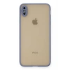 Apple iPhone XS Max Kılıf Montreal Silikon Kapak - Gri