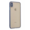 Apple iPhone XS Max Kılıf Montreal Silikon Kapak - Gri