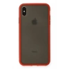 Apple iPhone XS Max Kılıf Montreal Silikon Kapak - Kırmızı