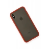 Apple iPhone XS Max Kılıf Montreal Silikon Kapak - Kırmızı