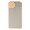Apple iPhone XS Max Kılıf Palm Buzlu Kamera Sürgülü Silikon - Pembe