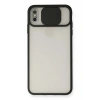 Apple iPhone XS Max Kılıf Palm Buzlu Kamera Sürgülü Silikon - Siyah