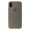 Apple iPhone XS Max Kılıf PP Ultra İnce Kapak - Gri