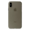 Apple iPhone XS Max Kılıf PP Ultra İnce Kapak - Gri