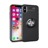 Apple iPhone XS Max Kılıf Range Yüzüklü Silikon - Siyah