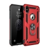 Apple iPhone XS Max Kılıf Sofya Yüzüklü Silikon Kapak - Kırmızı