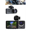 Araç İçi Dikiz Kamerası Sürüş Kaydedici 3 Lensli DVR Kamera