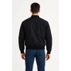 Arka Bomber Ceket - Siyah