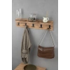 Askılık Duvar Elbise Askılığı Portmanto 80 Cm Ceviz