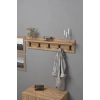 Askılık Duvar Elbise Askılığı Portmanto 80 Cm Ceviz Düz