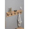 Askılık Duvar Elbise Askılığı Portmanto 80 Cm Ceviz Düz