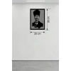 Atatürk Line Art Metal Görünümlü Ahşap Tablo - Modern Ofis ve Ev Dekoru