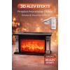 AUHMA Fireplace Aromaterapi Difüzör 300ML Ultrasonik Hava Nemlendirici Kumandalı 3D Alev Efektli Buhar Makinesi