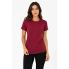 Basic Tişört Bisiklet Yaka Kısa Kol Günlük Yazlık Slim Fit T-Shirt - Bordo