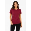 Basic Tişört Bisiklet Yaka Kısa Kol Günlük Yazlık Slim Fit T-Shirt - Bordo