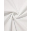 Baskılı Oversize Bisiklet Yaka T-shirt - Beyaz