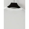 Baskılı Oversize Bisiklet Yaka T-shirt - Beyaz
