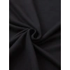 Baskılı Oversize Bisiklet Yaka T-shirt - Siyah