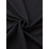 Baskılı Oversize Bisiklet Yaka T-shirt - Siyah