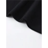Baskılı Oversize Bisiklet Yaka T-shirt - Siyah