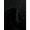 Baskılı Oversize Bisiklet Yaka T-shirt - Siyah