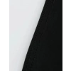 Baskılı Oversize Bisiklet Yaka T-shirt - Siyah