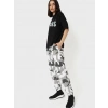 Baskılı Oversize T-shirt - Siyah