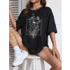 Baskılı T-shirt - Siyah