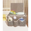 Bebek Beşik Başucu Düzenleyici Kapaklı 5 Bölmeli Organizer