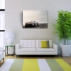 Beyaz Spor Araba Fotoğrafı Kanvas Tablo 50 x 70