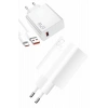 Beyaz Ultra Plus Hızlı Şarj Seti Şarj Adaptörü ve Kablosu 67W