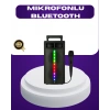 Bluetooth Işıklı Hoparlör – 2x5W Güç | USB + TF Kart + FM Radyo | Siyah Renk