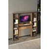 Çalışma Masası 10 Raflı Kitaplık Raf Atlantik Çam